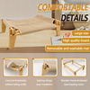 Durable Modern Small Dog Pet Bed Sustainable Bamboo Frame for Indoor Outdoor Cat Scratching Board Wear-Resistant Cat Scratching