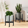 Adjustable Wooden Plant Stand for 8.5 to 12.2 Inch Pots, Suitable for Indoor and Outdoor Corners