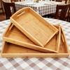 Portable Pine Wood Tray Classic Tray Single Layer Tableware Food and Beverage Storage Kitchen Use