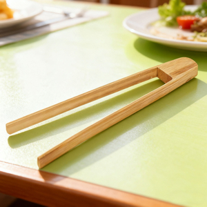 Wholesale Eco-friendly Biodegradable Bamboo Mini Grill Tongs Salad Mixing Utensils
