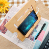 Hot Selling Portable Mobile Phone Holder Custom logo Bamboo Phone Stand Holder for Smart Phone