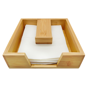 Natural Eco-friendly High Quality Wooden Tissue Box Napkin Holder for Bathroom Office Desk Nightstand