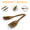 Factory Price Natural Wooden Fork Home Dining Table Utensils Dinner Ware Natural Wooden Fork Customized Size and Sale
