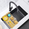 Wholesale Counter Top Bamboo Dish Drying Rack Foldable Collapsible Saving for Kitchen Bathroom Spice Storage Direct Factory