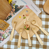 Cooking Tools Wooden Kitchen Utensils Cake Making Spoon Five Sets of Bamboo Measuring Spoons