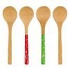 High Quality Sustainable Bamboo Spoon Cutlery Set for Camping or Christmas Holidays