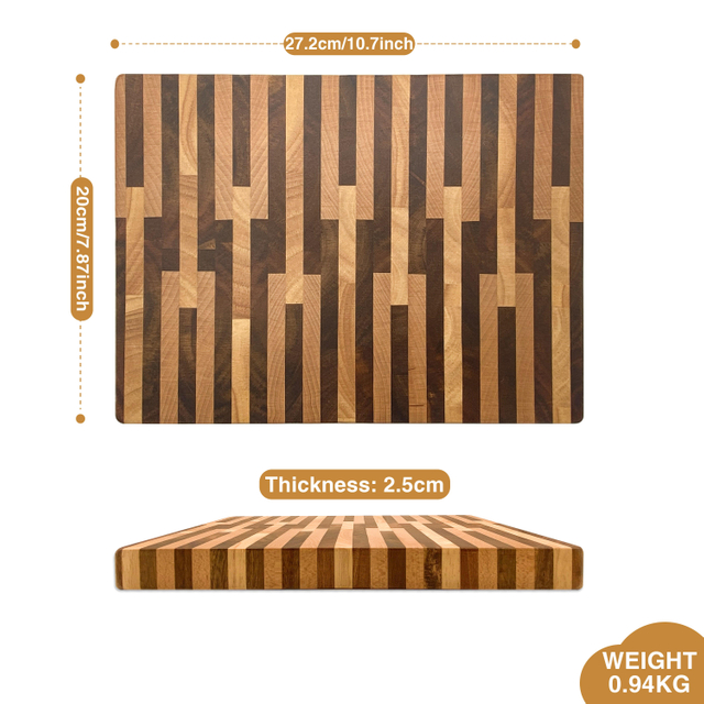 Eco-Friendly Solid Wood Cutting Board with Laser Marking for Pizza Serving and Meal Preparation Kitchenware