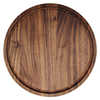 Acacia Wood Round Thick Cut Kitchen Reversible Cutting Board Wooden Cheese Pizza Serving Barware Tray Cooked Food Trays