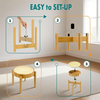 2026 New Anti Slip Silicone Slow Feeding Dog Bowl, Cat Bowl, Pet Bamboo Elevated Bowl with Bracket