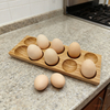 2026 New Bamboo Egg Holder Storage Stand with Eco-Friendly Design and Stirring Function