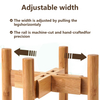 Wholesale Hand-Painted Bamboo Modern Kitchen Cat Dog Double Bowl Foldable Eco-Friendly High Foot Anti-Tumble Neck Protection