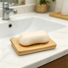 Natural Bamboo Wood Eco-Friendly Durable Modern Stand Soap Dish Holder Bathroom Soap Tray Shower Holder