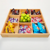 Bamboo Tea Food Storage Organizer Container Box Wooden Storage Box for Jewelry Kitchen Bathroom for Tea Bags Sugar Sweeteners