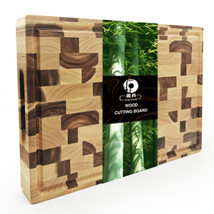 Multifunctional Square High Quality Nature Acacia Wood End Grain Kitchen Food Chopping Wooden Cutting Board