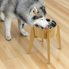 Quality Certification Bamboo Raised Pet Bowl Large Dog Slow Food Bowl Holder with Stainless Steel Bowl for Kitchen Use