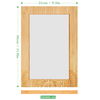 Hot Sale Wholesale Customized Size Wall Hanging Bamboo Eco-Friendly Durable Simple Modern Photo Frame for Home Decor
