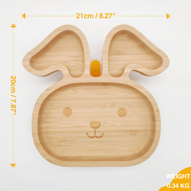 Kitchen Tools Natural Environmental Health Tableware Bamboo Baby Plate & Baby Bowl