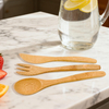 Factory-Priced Reusable Sustainable Bamboo Tableware Set for Camping.