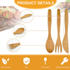 Factory Direct Portable Biodegradable Bamboo Cutlery Set-Includes Knife Fork Spoon Sustainable and Eco-Friendly