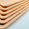 Dishes Plates Wholesale Custom Natural Bamboo Wooden Natural Tea Tray Fruit Plate Bamboo Serving Tray Set