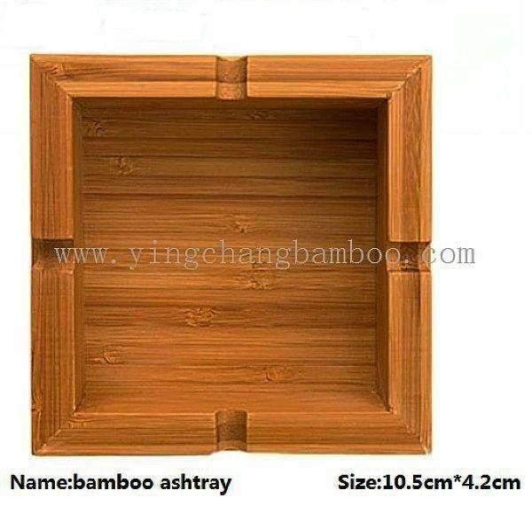 Bamboo square Smoking Ashtray