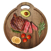 Wholesale Acacia Wood Cutting Board for Chopping in Kitchen or Restaurant Custom Logo Round Cheese Board