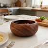 Mini Eco-Friendly Wood Bowls Disposable Food-Safe Dish Alternative for Soy Sauce Dessert Sides Dipping