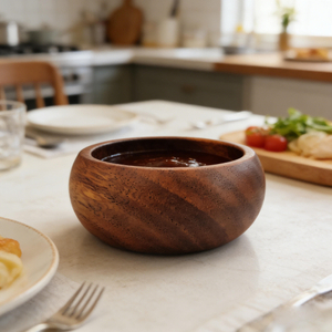 Mini Eco-Friendly Wood Bowls Disposable Food-Safe Dish Alternative for Soy Sauce Dessert Sides Dipping