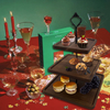 Multi-Layer Wooden Shelf for Cake Display Fruit and Snack Tray with Pendulum Pieces for Dessert Table