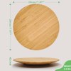Modern Creative Bamboo Tray Dinner Plate with Engraving Durable for Home Hotel Restaurant Party Use
