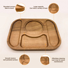 Rustic Natural Acacia Wood Tray Wholesale Rectangular Wooden Fruit Tray