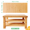 Wholesale 3-Tier Modern Bamboo Extendable Freestanding Shoe Storage Bench Display Organizer Shelf Shoe Rack for Living Room