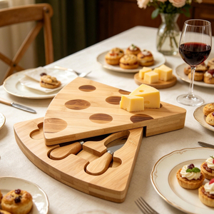 Wholesales Best Selling Products Kitchen Tools Cheese Board With Knives Wooden Cheese Knife Set