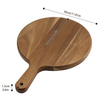Wholesale Solid Acacia Wood Pizza & Cheese Board Fruit Cutting Bread Serving Board with Handle Chopping Blocks