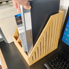 Natural Bamboo Three-Layer Modern Sustainable Durable Multifunctional Detachable Bookshelf Living Room Display Storage Rack
