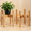 Household Indoor Solid Wood Modern Durable Floor Shelf Succulent Planting Flower Pot Stand Balcony Cross Adjustable Planting
