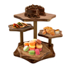 New Hot Sale Wholesale Acacia Wood Multi-layer Dessert Cake Stand for Wedding Party