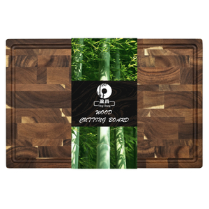 Multipurpose Rectangle Acacia Wood End Grain Wooden Meat Vegetables Chopping Cutting Board