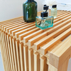 Bamboo Modern Shower Bench Chair Wood Shower Seat Bath Stool Ottoman Storage Apartment School
