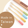 Oral Health Bamboo Charcoal Toothbrush Low Carbon Medium Soft Bristle with Wood Handle Bathroom Sets