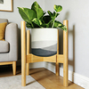 Bamboo Wooden Adjustable Modern Multilayer Eco-Friendly Durable Plant Stand & Flower Pot Stand for Garden & Home