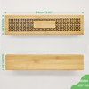 Buddhism Temple Religious Fall Eco-Friendly Durable Bamboo Aromatic Sachet Storage Box 24x6x5cm OEM Logo YCZM Brand Factory