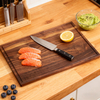 High Quality Acacia Wood Laser Engraved Durable Butcher Chopping Cutting Block Eco-Friendly Kitchenware Cutting Board Juice
