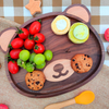 Home Decor Food Vegetables Fruit Rectangular Wooden Serving Platters Solid Acacia Wood Serving Tray Wood Plates