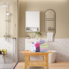 Bamboo Solid Surface Shower Bench Bathroom Accessories Shower Bench Chair Wood Shower Seat Bath Stool