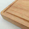 Personalized Carved Rubberwood Square Cutting Board Eco-Friendly Kitchenware Cheese Board Chopping Block for Couples Souvenir