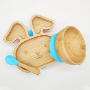 Kitchen Tools Natural Environmental Health Tableware Bamboo Baby Plate & Baby Bowl