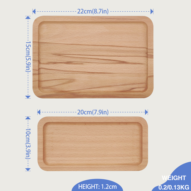 Natural Wood Serving Platter Restaurant Quality Ellipse Dinner Plate Round Wooden Trays for Food Wholesale Charger Dishes