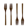 Wholesale Solid Walnut Kitchen Utensils-High Quality Flipping Spoon Fork for Home Use