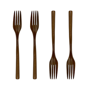 Wholesale Solid Walnut Kitchen Utensils-High Quality Flipping Spoon Fork for Home Use